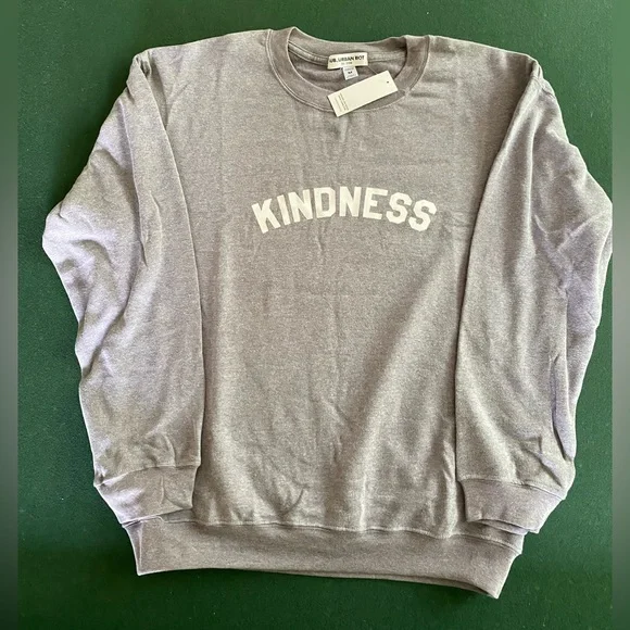 Sub_Urban Riot Grey Kindness sweatshirt NWT - Picture 2 of 4